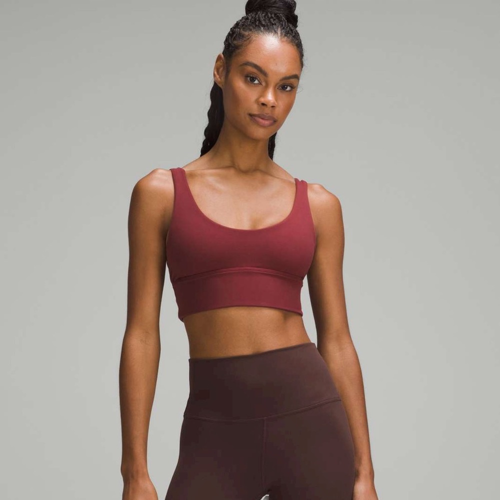 #58 LULULEMON RED MERLOT ALIGN BRA ATHLETIC SPORTY RUNNING GYM